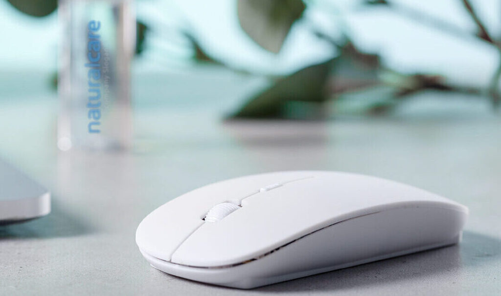 Mouse personalizzabile con logo con trattamento antibatterico