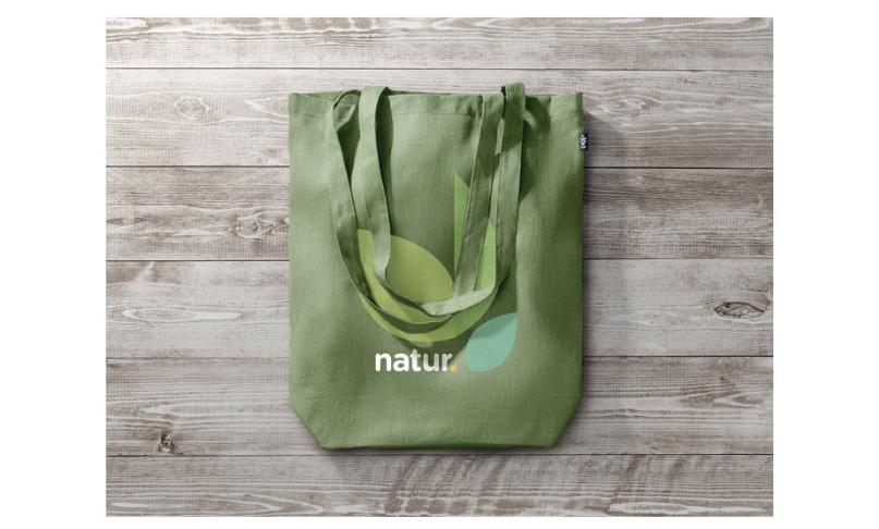 Shopper personalizzabile con logo realizzata in canapa