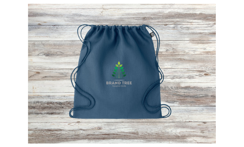 Drawstring promozionale realizzata in canapa