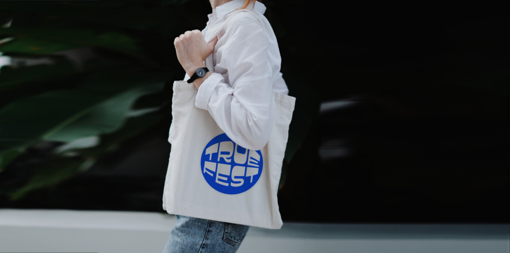 shopper personalizzabile con logo per fiere ed eventi